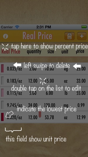 Real Price Lite ~ compare unit prices(圖5)-速報App