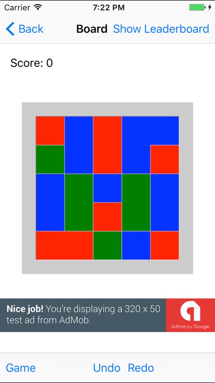 Blocks games - Colour grid board