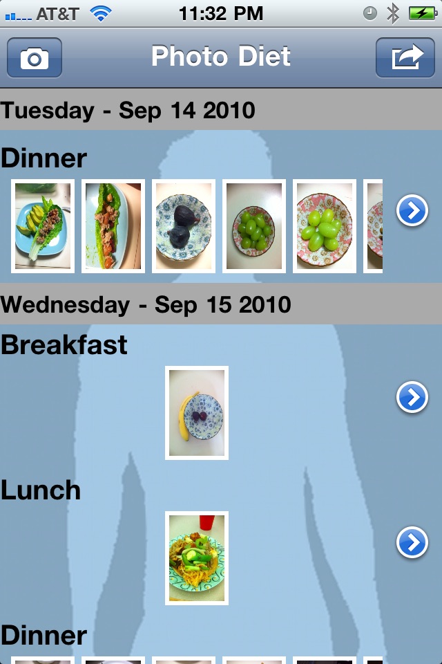 Diet Tracker Lite screenshot 2