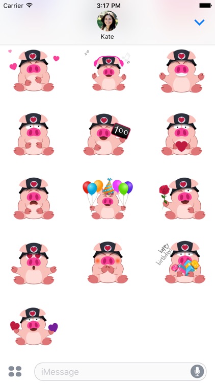Tiny Pig Animated Emoji Stickers screenshot-3