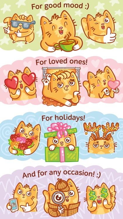 Cat stickers for iMessage! screenshot-4