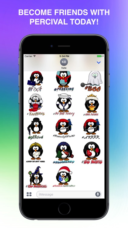 Percival The Penguin Stickers Pack