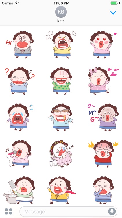 Lee Korean Old Woman Sticker