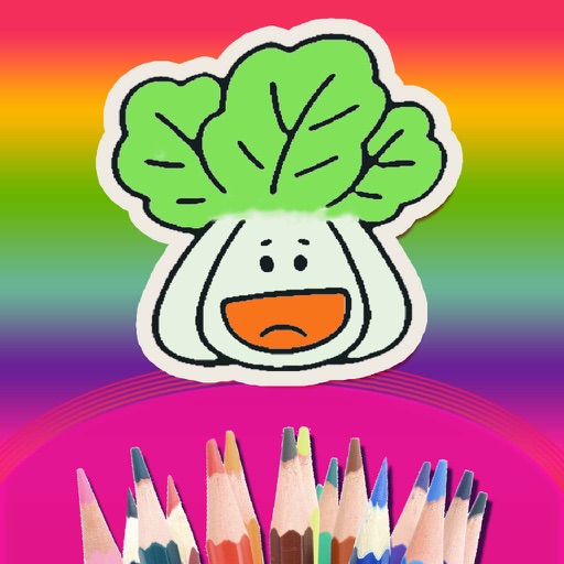 Doodle & Draw Vegetable By Finger Painting Icon