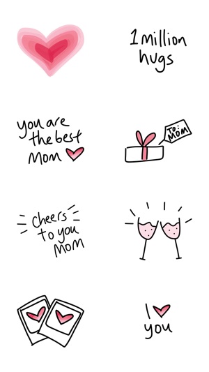 Dear Mom stickers for iMessage, Mother's Day photo(圖5)-速報App