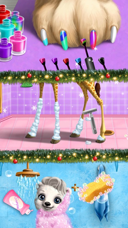 Christmas Animal Hair Salon 2 - No Ads screenshot-4