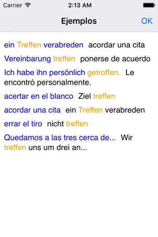 Lingea German-Spanish Advanced Dictionary screenshot 3