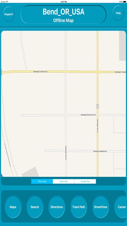 Bend OR USA Offline Map Navigation GUIDE