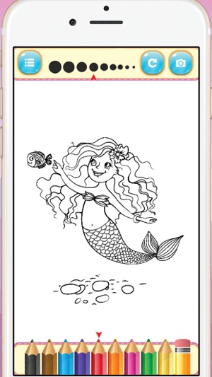 Mermaid little friend coloring book