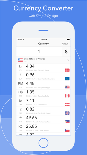 1Currency - 貨幣轉換器