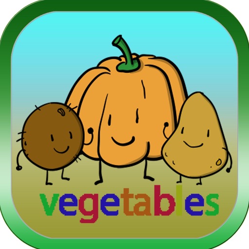 Vegetables ABC Worksheet Kids Educational School Icon