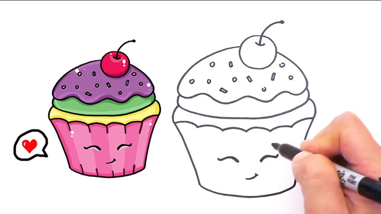 How to Draw Cute Foods by AnGia Le