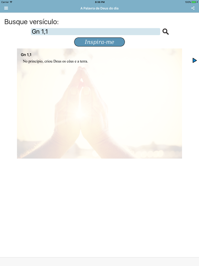 A Palavra de Deus do dia Bíblia Sagrada Almeida