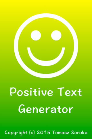 Positive Text Generator - náhled