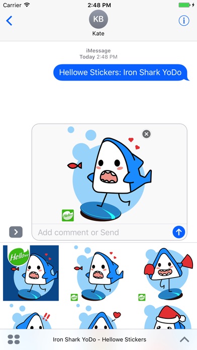 ステッカー,スタンプ,Hellowe Stickers: Iron Shark YoDoのスクリーンショット1 ステッカー,スタンプ,Hellowe Stickers: Iron Shark YoDoのスクリーンショット1