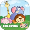 Zoo and animals Coloring book games for kids