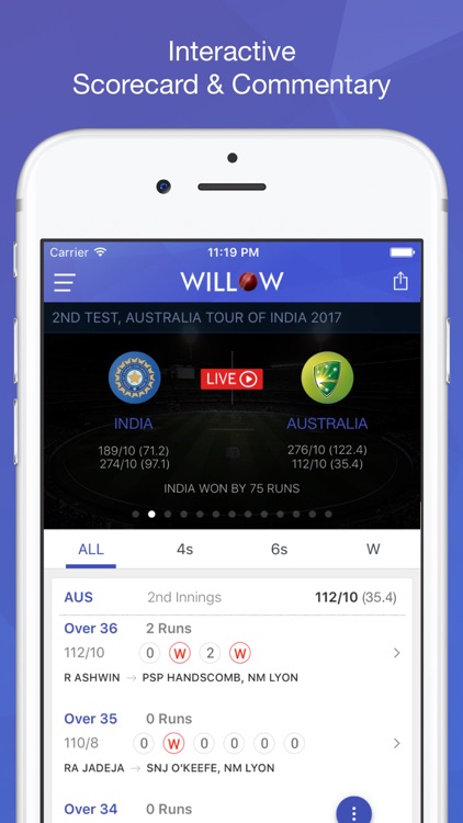 Willow TV - Watch Live Cricket & Highlights screenshot-4