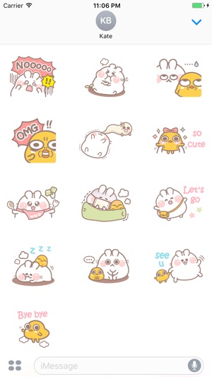 Winifred The Lovely Bunny English Stickers(圖3)-速報App