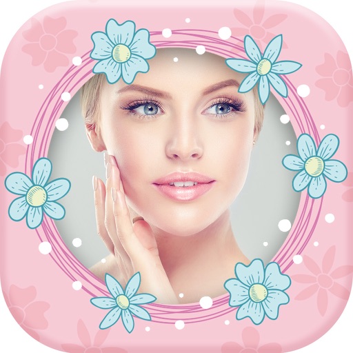 Cute Pink Photo Frames for Girls – Picture Editor Icon
