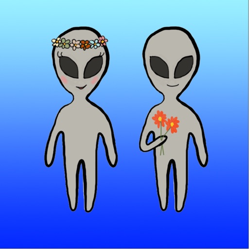 Alien Valentine's Stickers