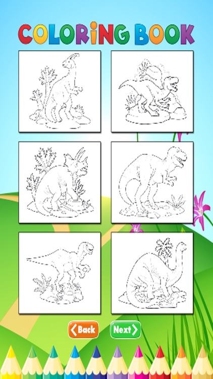 Dinosaurs2 Coloring Book - Activities for Kid screenshot-3