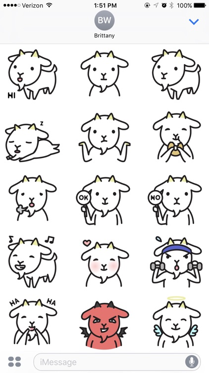 Cute Goat Stickers