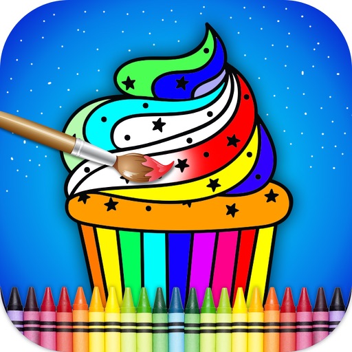 Coloring pages for Food - Ice Cream & Bakery Chef icon