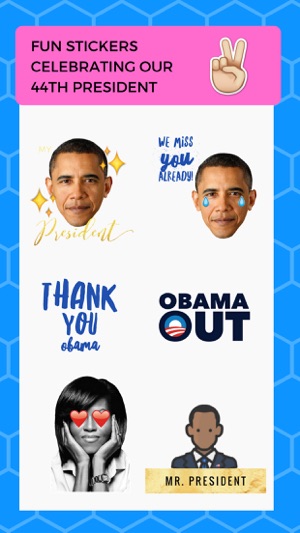 Thanks Obama Sticker Pack Barack Obama