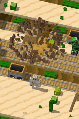 Crossy Creeper: Pixel Heroes in Mine Island! screenshot 3