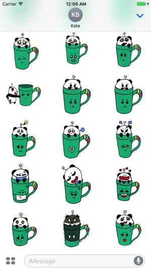 Hellowe Stickers: Panda and Cup(圖3)-速報App