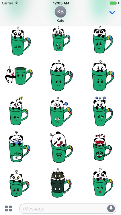 Hellowe Stickers: Panda and Cup