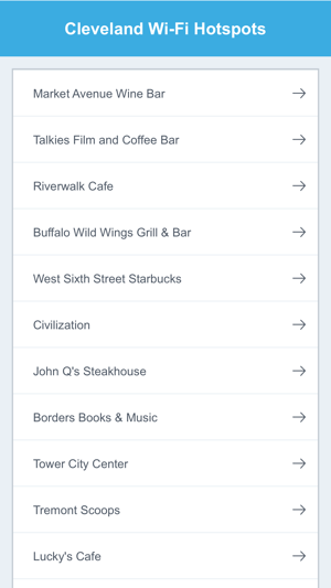 Cleveland Wifi Hotspots(圖2)-速報App