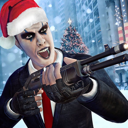 Christmas Gangster Robbery Icon