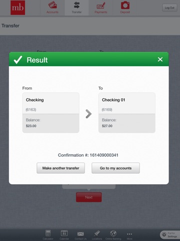 MB Financial for iPad screenshot 4