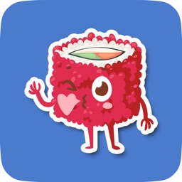 Animated Sushi Stickers for Messaging