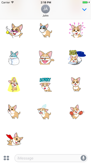 Puppy Corgi Animated Sticker(圖4)-速報App