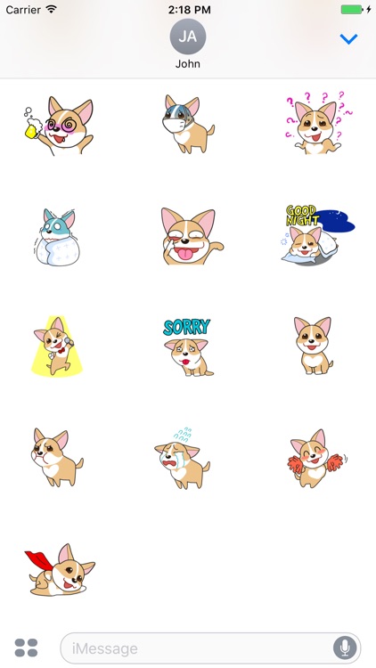 Puppy Corgi Animated Sticker screenshot-3