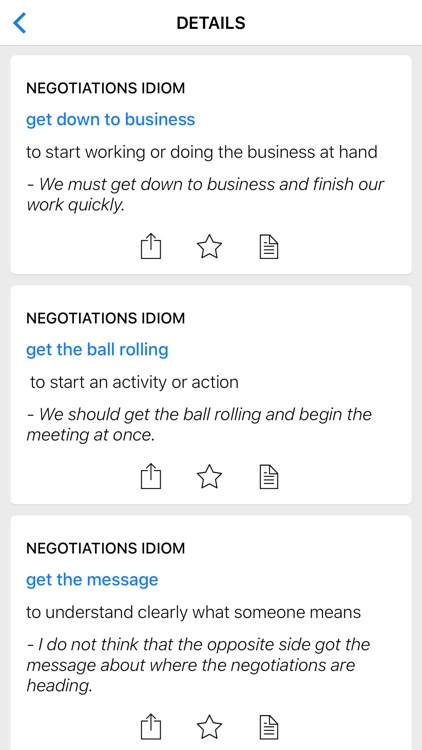 Negotiation & Love idioms