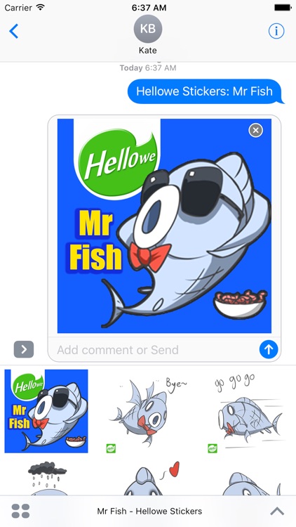 Hellowe Stickers: Mr Fish