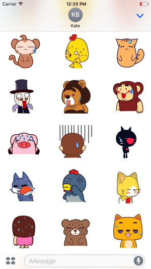 Animated Wiping Cartoon Stickers For iMessage(圖2)-速報App