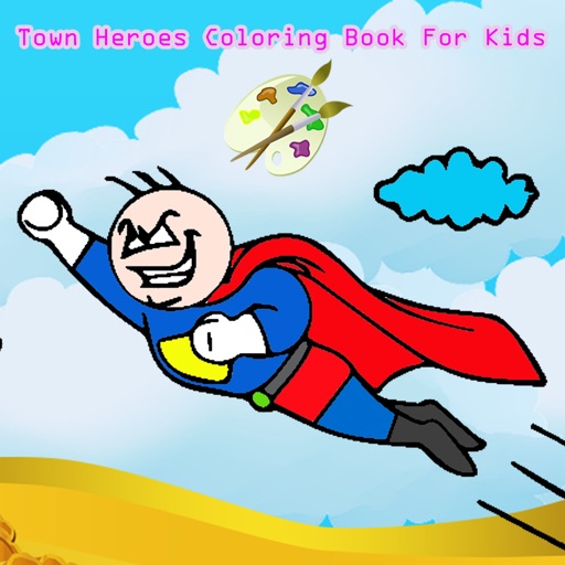 Town Heroes A Coloring Book For Kids