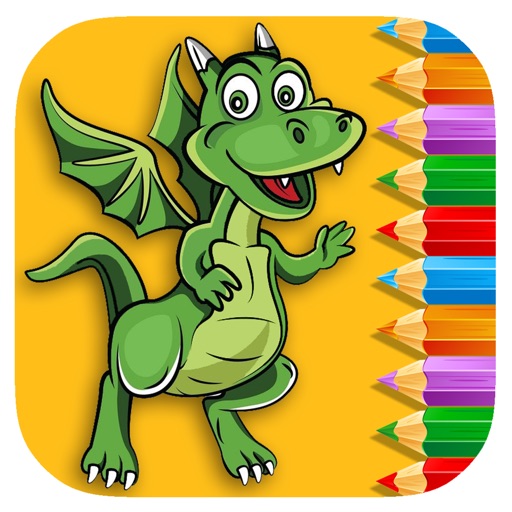 Dragon Coloring Book Games For Kids Edition iOS App
