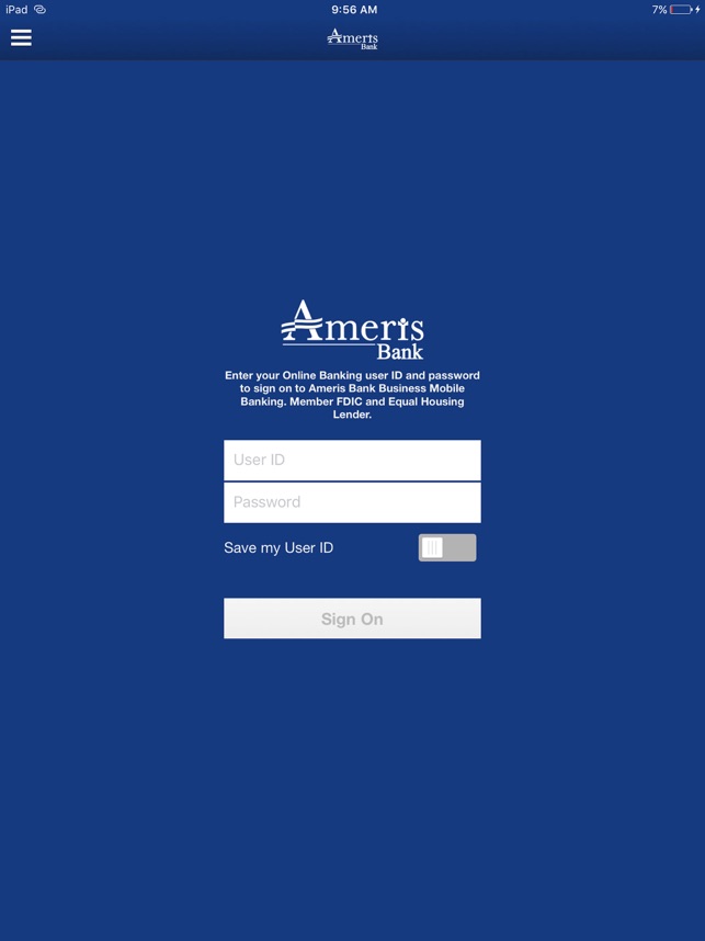 Ameris Bank Personal for iPad