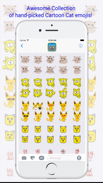 Cartoon Cat Emoji - Cat Character Emoji Keyboard