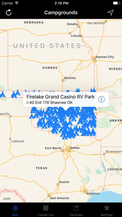 Oklahoma – Campgrounds & RV Parks
