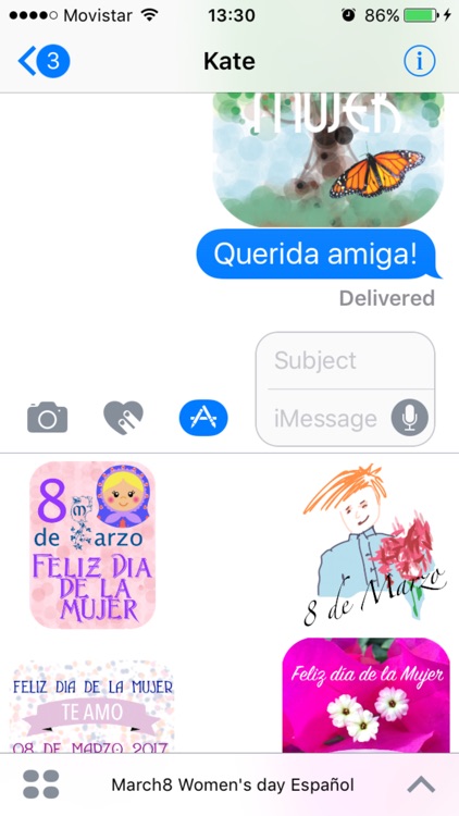 8 de Marzo Día Internacional de la Mujer stickers