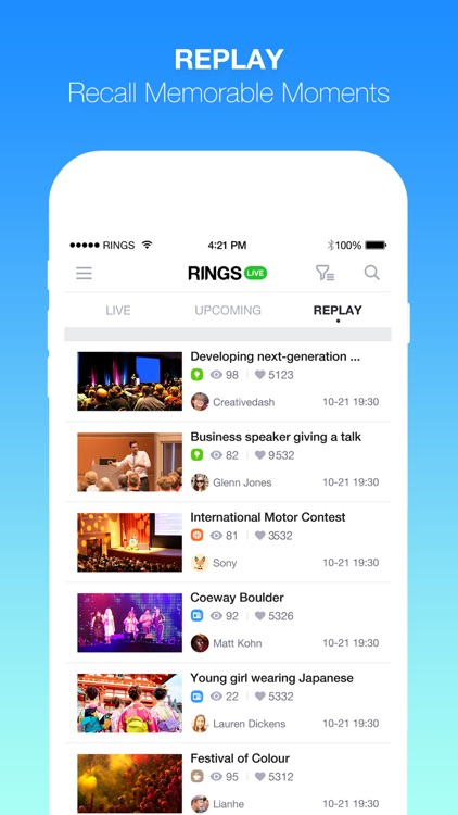 RINGS LIVE - Interactive Broadcasting Platform screenshot-3