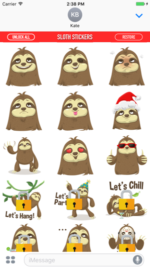 Sloth Stickers(圖1)-速報App