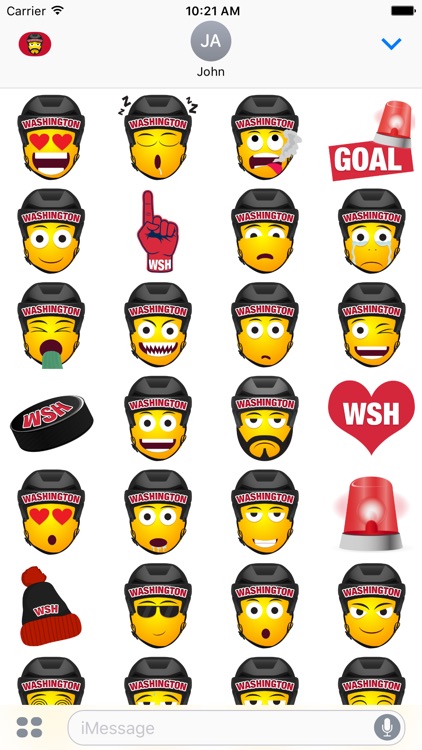 Washington Hockey Stickers & Emojis screenshot-3