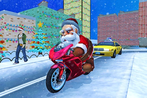 Crazy Santa Moto Gift Delivery Simulator screenshot 3